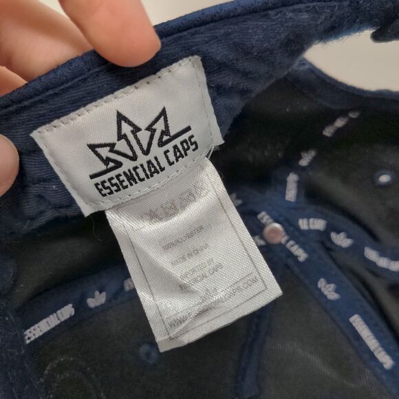 Chicago Est 1837 Strapback Hat Blue One Size Vent Holes Essencial Caps - Picture 7 of 8